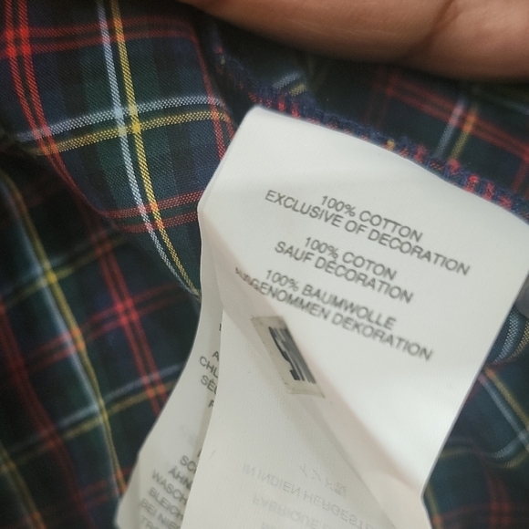 J. Crew Checkered Blouse with Lace Detail - Picture 3 of 14